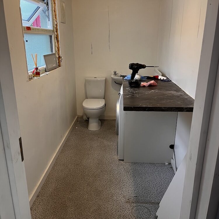 Bathroom before renovation